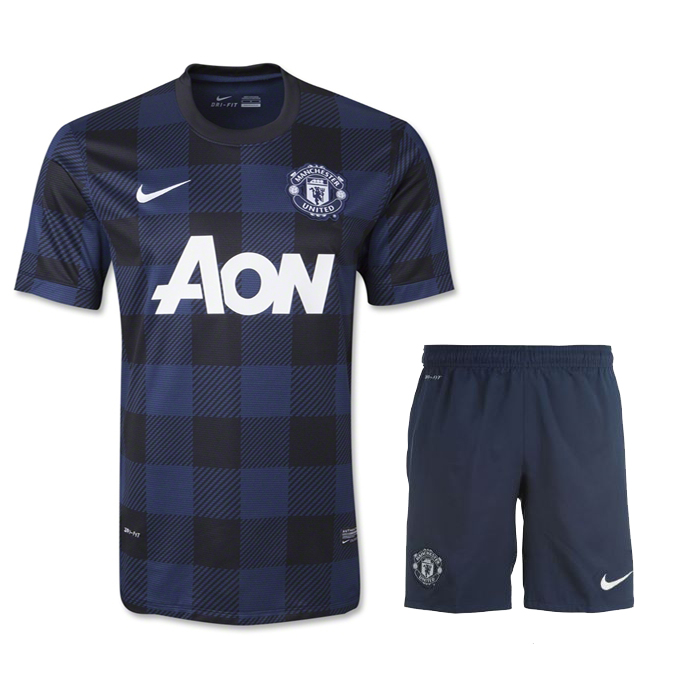 13-14 Manchester United Away Whole Kit(Shirt+Short+Socks) - Click Image to Close